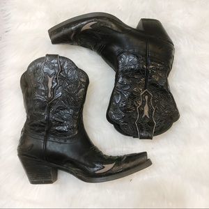 Ariat Dahlia Tooled Leather Western Boots 8.5B